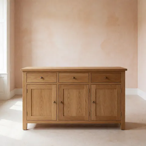 Un meuble sur mesure fabriqué en bois, présentant une finition soignée et des lignes épurées adaptées à un intérieur moderne.