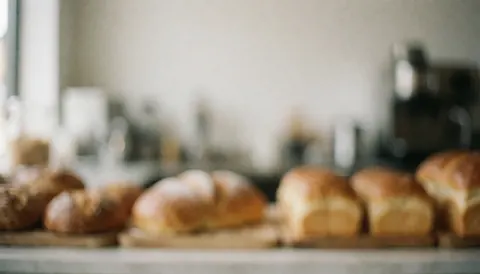 Un fond chaleureux et doux servant de support pour du texte, évoquant la boulangerie et la pâtisserie.