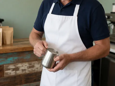 Prise de vue rapprochée mettant en valeur les étapes précises et soignées de la préparation d'un café de qualité dans un cadre professionnel.