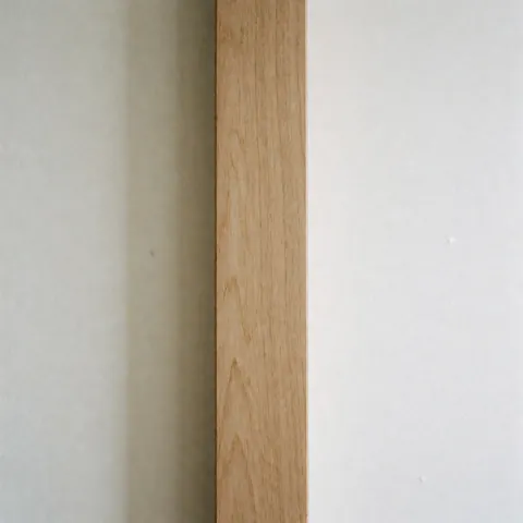 Plan rapproché d'une surface en bois sec et traité, propre et sans insectes, prête pour la restauration de mobilier.