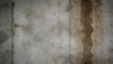 Fond de mur gris et marron avec traces d'humidité, idéal pour des textes sur l'étanchéité.