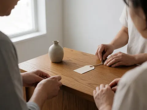 Des mains façonnant un vase en céramique sur une table en bois avec une lumière naturelle.